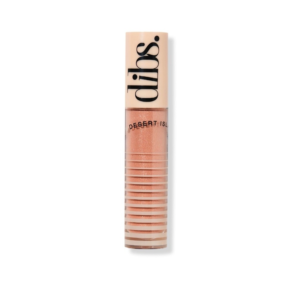 dibs Go To Glossy Balm in Kiss Me Quick - Peachy Nude Shimmer Gloss - NEW
